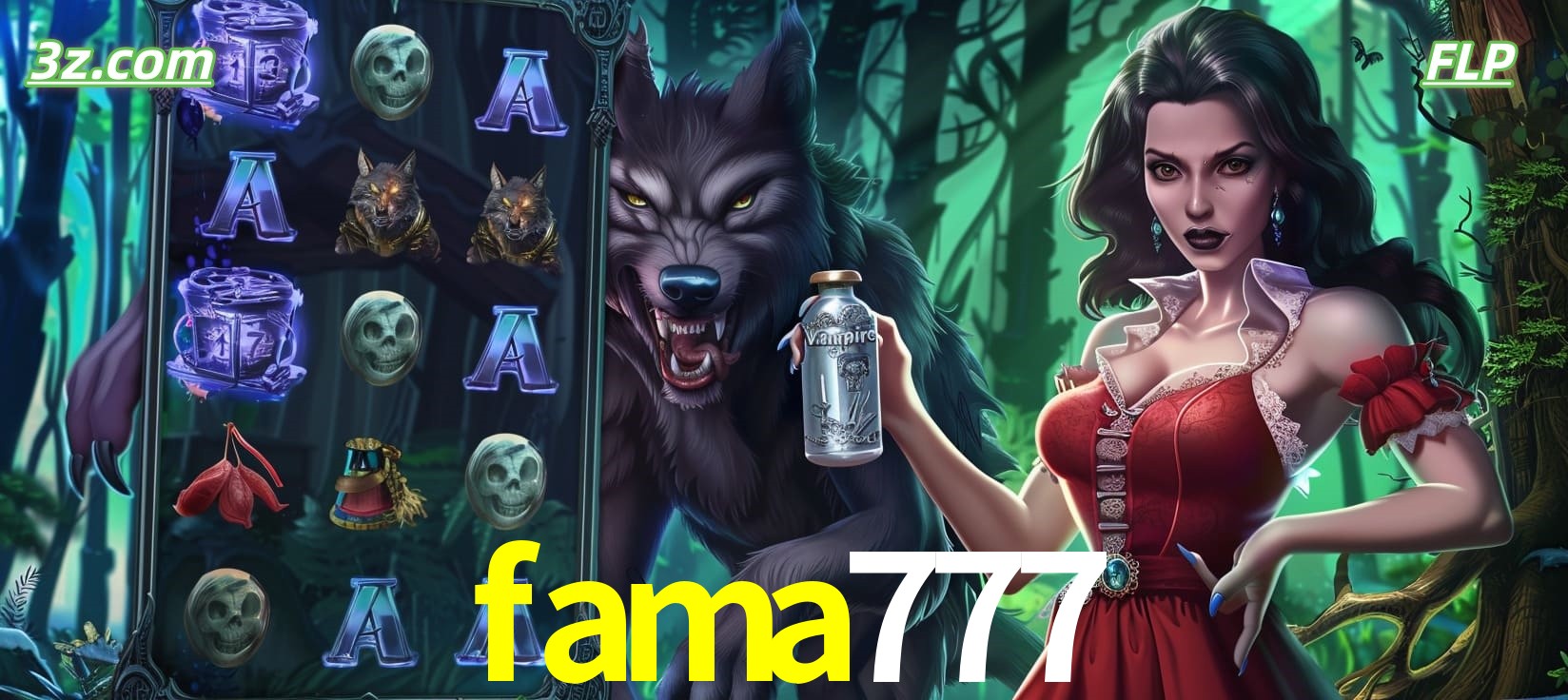 Slots online tema de lobisomem e vampira no fama777 cassino Brasil