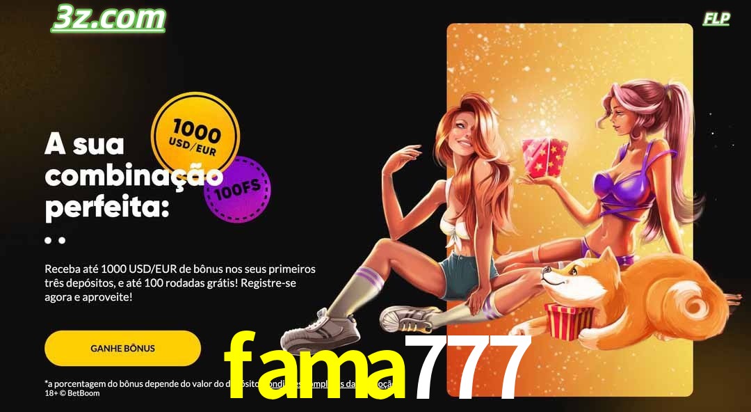 fama777 cassino online Brasil com promoção especial de depósito e jackpots