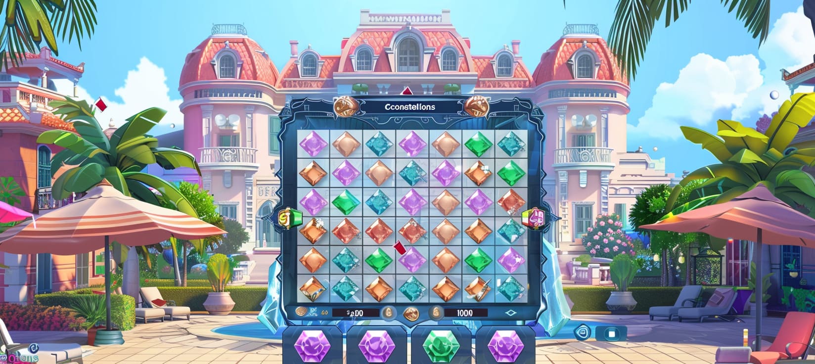 fama777 Constellations slot game cassino online com pedras preciosas